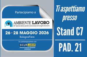 Ti aspettiamo alla Fiera Ambiente Lavoro dal 26 al 28/05 a Bologna Fiere