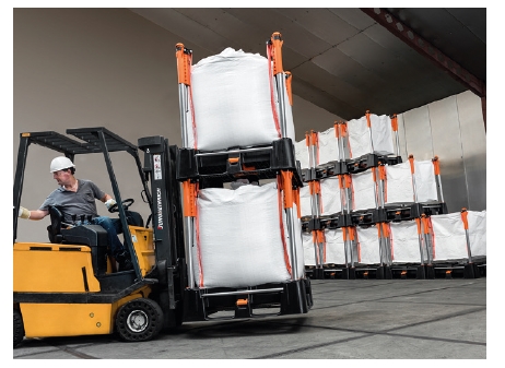 Soluzione per la movimentazione e stoccaggio Big Bags