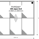 ProfilGate® i45 Aqua - versione L (3x2)