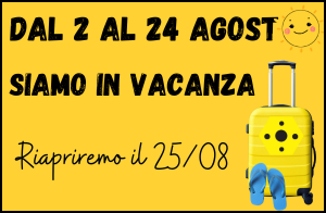 E' tempo di una pausa estiva. Buone vacanze!